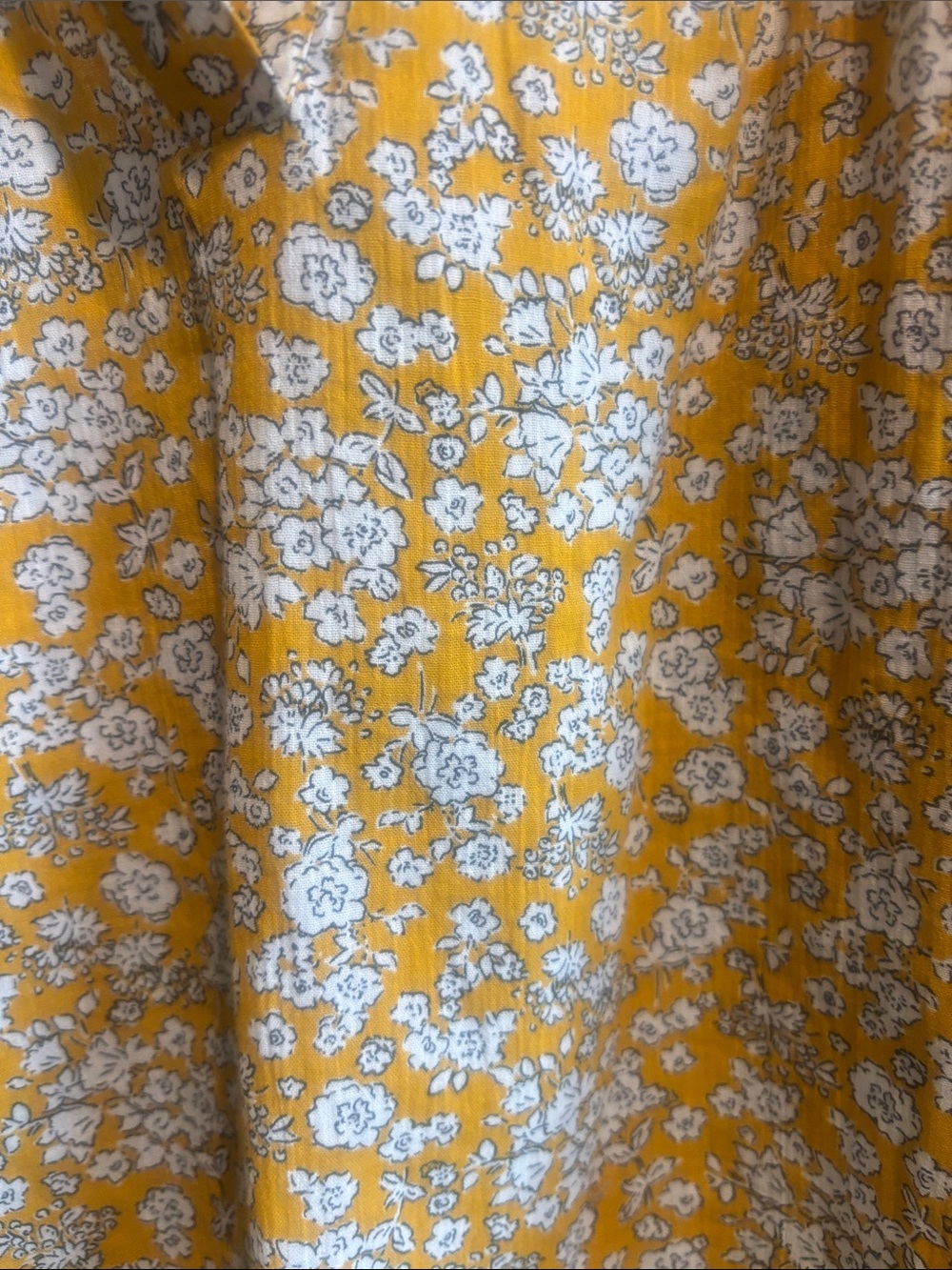 Falls Creek Yellow Floral Puff-Sleeve Blouse - Picture 2 of 5